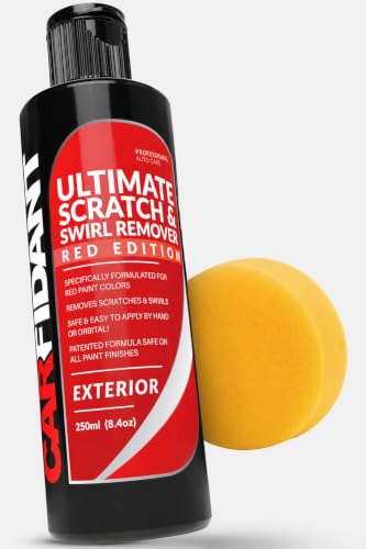 Carfidant Red Scratch & Swirl Remover Polish for Red Cars & Restorer | Car Scratch Remover - style: Red Scratch Remover Kit