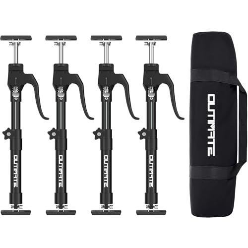 Third Hand Support Pole Heavy Duty, Cabinet Jacks for Installing Cabinets with 200 LBS Capacity and Expand from 15-4/5 to 23-3/5 in, 4-PC - size: Short 4pcs（15.75 ~ 23.6 inches）