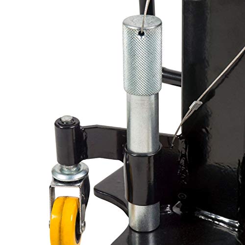30 Ton Jack Stands - Pin Style Stand with Heavy Duty Welded Steel - 4-Caster Spider Design with Handle for Easy Positioning - Extra Safety Great for Auto Repair Garage Shop (33300)