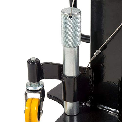 30 Ton Jack Stands - Pin Style Stand with Heavy Duty Welded Steel - 4-Caster Spider Design with Handle for Easy Positioning - Extra Safety Great for Auto Repair Garage Shop (33300)