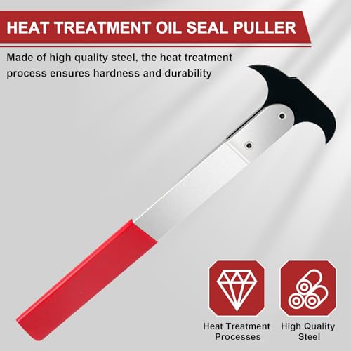 XUDYVCO Seal Puller, 3rd Generation Oil Seal Removal Tool with 30% Thicker Dual Hook Tips and Heat-Treated Steel, Seal Puller Tool Perfect for Car, SUV, Light Truck and Machine Repair