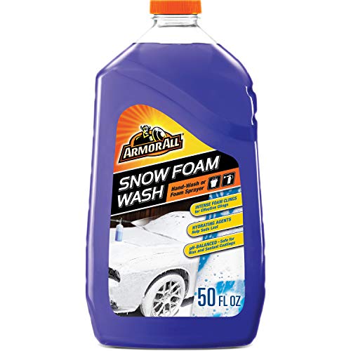 Armor All Car Wash Snow Foam Formula, Cleaning Concentrate Soap for Cars, Truck, and Motorcycles, 50 Fl Oz (Pack of 4)