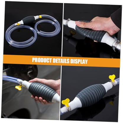 PRETYZOOM Siphon Pump for Transfer Manual Gas Extractor Hose Design for Cars Trucks and Water Extraction Easy to Use Siphon Kit