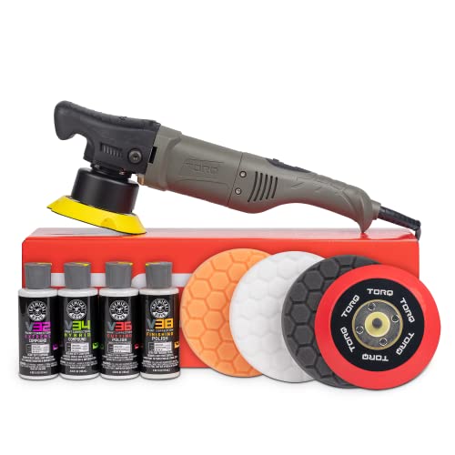 Chemical Guys, 10FX Random Orbital Polisher Kit, 700W, 9-Piece, Digital | 700W 8mm polisher with digital display, pads, polishes and compounds for easy paint correction by anyone - style: Kit - 9 Items