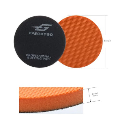 6-Inch Medium Grade Clay Pad – Auto Detailing Clay Bar Replacement for Car Paint Prep, Removes Overspray, Water Spots, Rail Dust & Contaminants, Synthetic Clay Pad for Hand or Machine Use