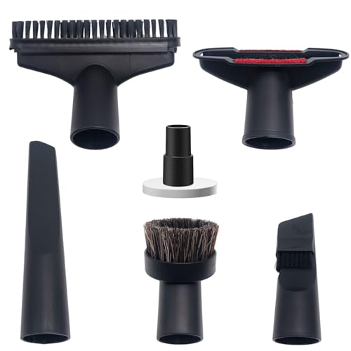 1.25 Inch (32MM) Vacuum Brush Attachments with Hose Adapter Kit for Shop Vacs Hose 1-1/4'' - 1.25 Vacuum Accessories for Small Shop Vacs, Milwaukee M18, Eureka Mighty Mite 3670M & More - color: Attachment Kit