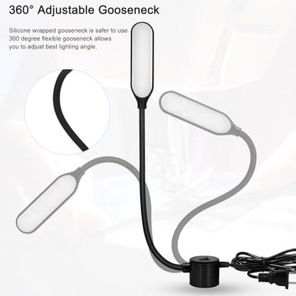 Magnetic LED Work Light with Flexible Gooseneck for Lathe | Multi-Purpose, for Drill Press Workbench Crafting