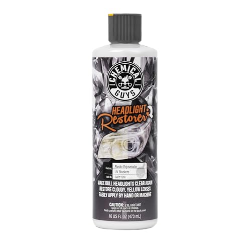 Chemical Guys, Headlight Restore & Protect, Clears Cloudy Lenses, 16 oz | All-in-one formula clears cloudy, yellowed headlights and leaves a coating that helps guard against fading - style: Headlight Restorer 16 oz
