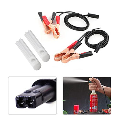 NOBRIM Auto Car Fuel Cleaning Injector Flush Cleaner Wash Adapter Cleaning Tool Set Nozzle DIY Kit Cleaning Tool Kit Set Car Wash Tool - color: 2pcs Head