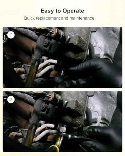 Fuel System Test Fitting Adapter Kit Fit for 5.9L Cummins Diesel 9011 9012 9013 9014, High Pressure Leak Detection Tool Set