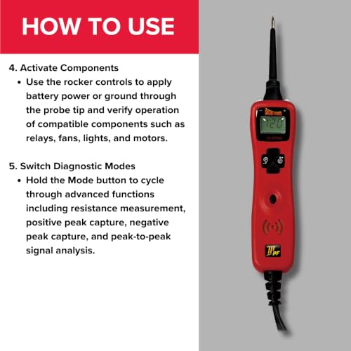 Power Probe 3 Circuit Tester with PowerFlow™ Load Testing (PP3PFRED)