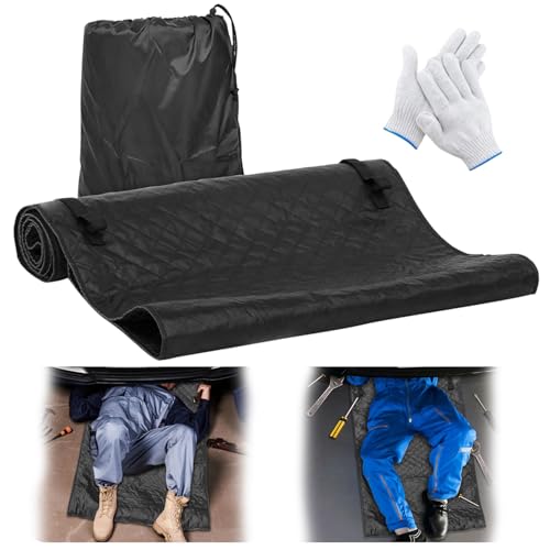 Upgraded Rolling Creeper Mat with Zipper, Magical Creeper Rolling Mat, 60''x28'' Portable Rolling Creeper, Perfect for Working Under Car,Special Roads,Self Driving,Long-Distance, Mechanic Repair Mat