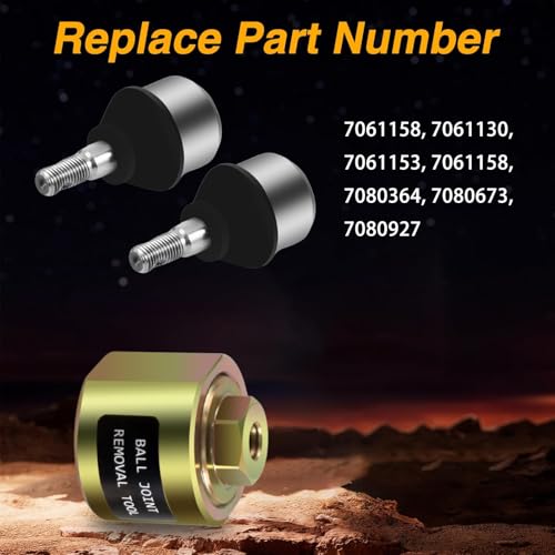 2 PCS of Ball Joint And Front Ball Joint Puller Removal ToolCompatible with Polaris Sportsman Ranger Magnum Scrambler Replace # 7061130 7061158 7061153 7080364 7080673 - size: Ball Joint & Puller