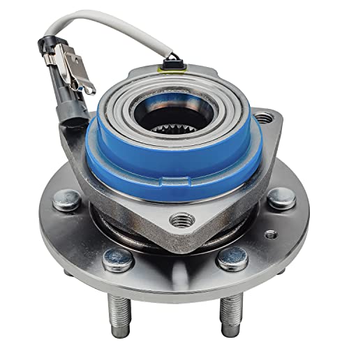Detroit Axle - Rear Wheel Bearing Hubs with ABS Sensor for 2004-2007 Cadillac CTS, 2005-2011 STS, 2004-2009 SRX, 2 Wheel Bearing & Hubs Assembly Set Replacement - style: 512243 x2/Pair
