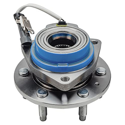 Detroit Axle - Rear Wheel Bearing Hubs with ABS Sensor for 2004-2007 Cadillac CTS, 2005-2011 STS, 2004-2009 SRX, 2 Wheel Bearing & Hubs Assembly Set Replacement - style: 512243 x2/Pair