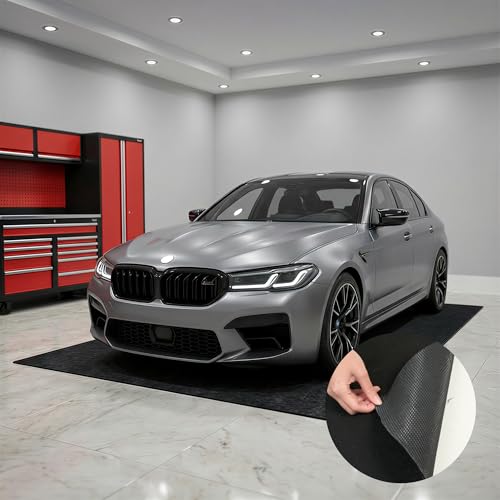 FLEXIMOUNTS 17' x 8' Garage Floor Mat, Waterproof Rubber Backing | Absorbent, Slip-Resistant Carpet With Waterproof Rubber Backing, Ideal For Garage Floors, Workshops And Toolboxes - size: 17' x 8' w