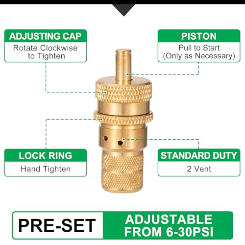 Spurtar Tire Deflator, 6-30 PSI Air Down Tire Deflators Offroad Accessories | 4 Pack with Storage Bag, For Jeep, Car, Truck, Motorcycle, ATV