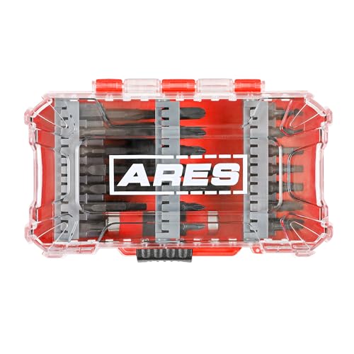 ARES 31020-47-Piece Impact Bit Set – Set Includes Phillips, Slotted, Square, Hex, and Standard and Tamper Torx Bits – Premium S2 Steel Construction - size: 47-Piece Impact Driver Bit Set