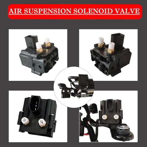 Air Ride Suspension Compressor with Bracket Valve Block and Air Spring Suspension Bags Compatible with BMW X5 F15 X6 F16 2014-2019 37206875177 37206868998 37206850555