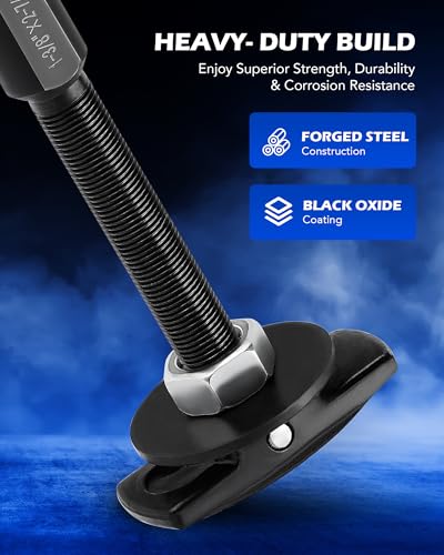 Orion Motor Tech Rear Axle Bearing Puller Tool Set, Rear Axle Bearing Remover Set, Rear Axle Bearing Removal Tool Kit with 3 Sizes 1-1/4 to 1-7/8, 1-5/16 to 2-3/8, & 1-3/8 to 2-7/8 - style: Puller Adapter Set