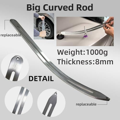 M16 Big Size Slide Puller,190 PCS Paintless Dent Removal tools Kit,Auto Body Hail Removal Tool, Bodywork Dings Dent Puller Remover kit,A Complete Car Dent Repair Tools Set for Professional Auto Repair - size: 190PCS