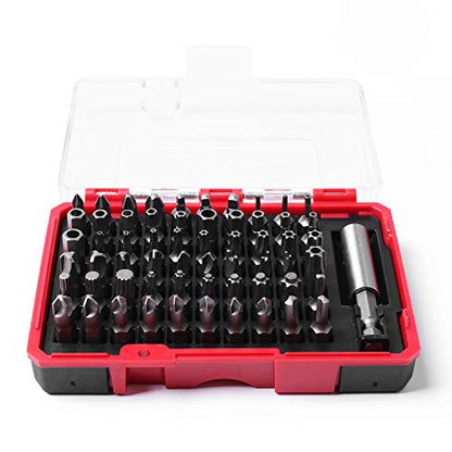 Protorq High Qualiy Security Bit Set, 61-Piece, S2 Steel, Temper Proof Bits, for home electoronics, vehicles, military, aerospace applications - size: 61pc security bit set