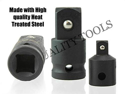 VCT 5pc Socket Adapter Reducer Air Impact Set 1/4 3/8 1/2 Air Ratchet