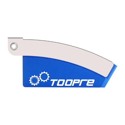 Bike Brake Pad & Rotor Alignment Tool for Hydraulic Disc Brakes, CNC Aluminum Alloy + 304 Stainless Steel, Foldable Design, Caliper Adjustment Tool, Blue