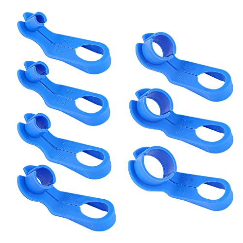Salior 7PCS AC Fuel Line Disconnect Tool Set - 1/4 5/16 3/8 1/2 5/8 3/4 7/8 Inch Fuel Filter Removal Tool Compatible with GM Ford Chrysler More Vehicles - New Upgrade Fuel Line Removal Tool Kit