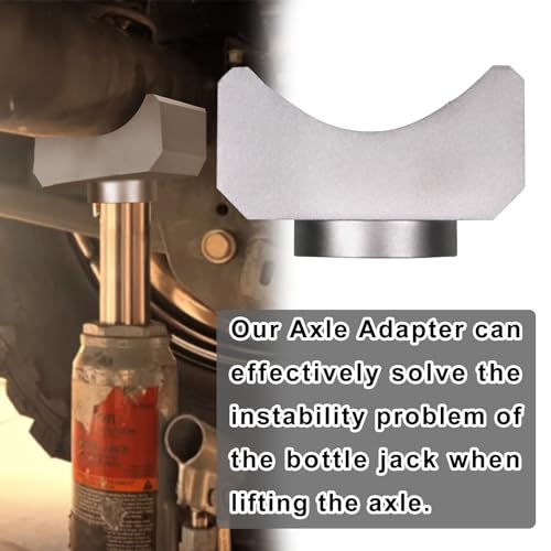 RYANSTAR RACING Lifting Axle Saddle Axle Adapter Compatible with Hydraulic Jack Bottle Jack Floor Jack Silver