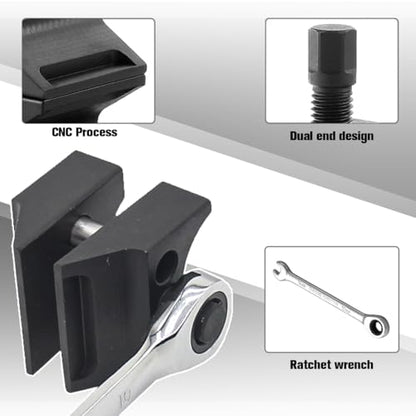 Car Suspension Strut Split Spreader Tool, Heavy-Duty Dual-End Strut Hub Steering Knuckle Spreader with Socket Tool, Auto Suspension Split Lower Ball Joint Separator, Fits Most Vehicle