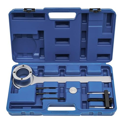 Crankshaft Pulley Removal Tool for Jag-ua-r L-a-n-d R-o-v-er V8 3.2 3.4 4.2 4.4L Engine Crankshaft Pulley Repair Tool with Storage Box