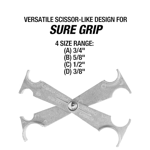 OEMTOOLS 25042 Air Conditioner and Fuel Line Disconnect Tool, Ideal for Ford & Chrysler Vehicles, Scissor Design for Quick Disconnects, Durable Metal Construction - style: Scissor-Style (3/8"-3/4")