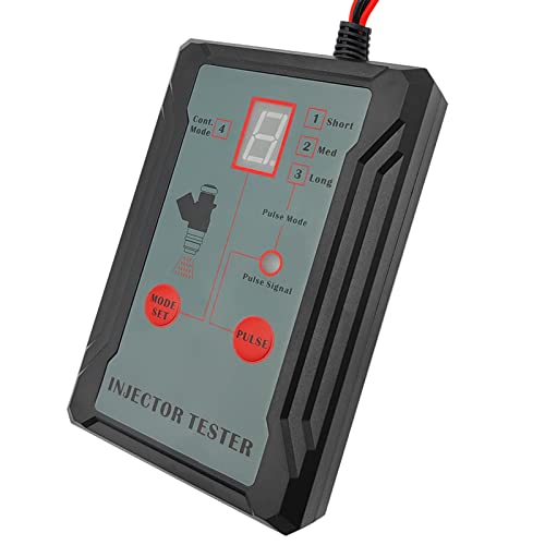 Shkalacar Fuel Injector Tester Cleaner Tool Kit, Diagnosis Cleaning of Injectors DIY Cleaning Tool Kits 12V/5V Switchable Short-circuit Protection Injector Test Simultaneously DIY Cleaning Tools