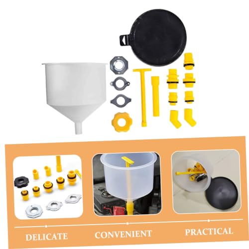 Ciieeo Car Funnel and Radiator Filling Kit Coolant Funnel Tool Spill Filling Kit Automotive Fluids Coolant