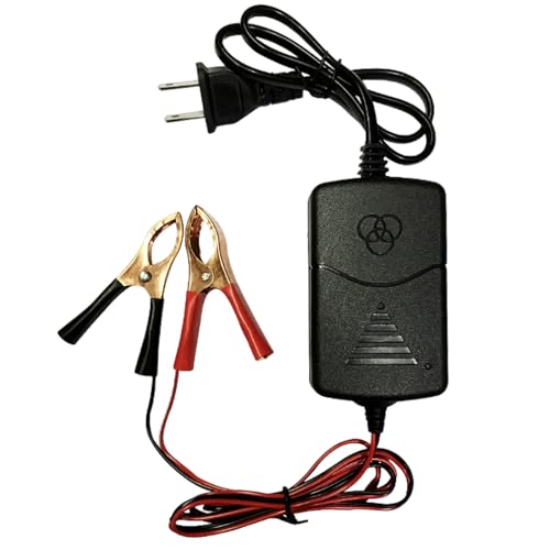 12V 1000mA Sealed Lead Acid (SLA) Battery Charger, Trickle Charger, Automatic Trickle Charging Maintainer with Short Circuit Protection, Smart Battery Maintainer for Car Truck Motorcycle Boat
