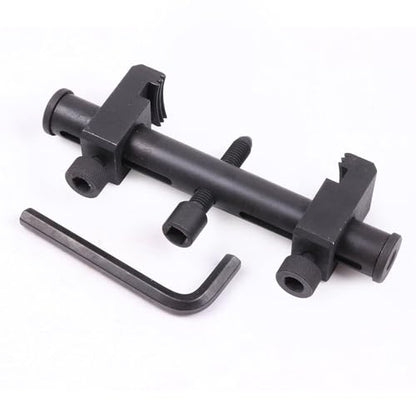 Ribbed Drive Pulley Puller Universal Carbon Steel Crankshaft | Remover Tool with Hex Allen Key Adjustable Auto Repair Tool for Air Conditioning Units Water Pumps