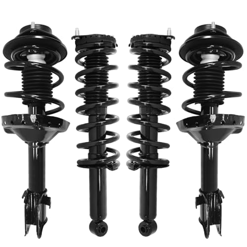 Detroit Axle - Front Rear Struts for 2005 2006 2007 2008 2009 | Subaru Outback, 4 Struts with Coil Spring Assembly Replacement Complete Quick Struts - size: 4Q59074/ 4 Struts