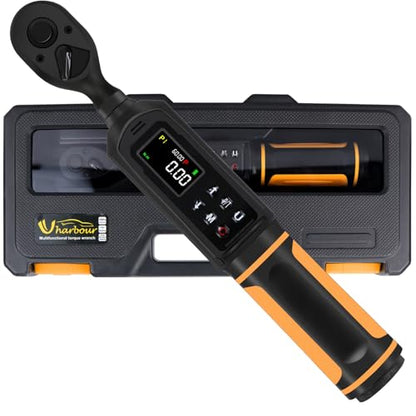 Uharbour 3/8" Drive Digital Torque Wrench 0.66-44.29 Ft.lbs/0.9-60Nm | ±1% Accuracy Electric Torque Wrench, Dual Direction Ratchet, Buzzer & LED Alert - size: 3/8" Drive 0.66-44.29 ft.lbs