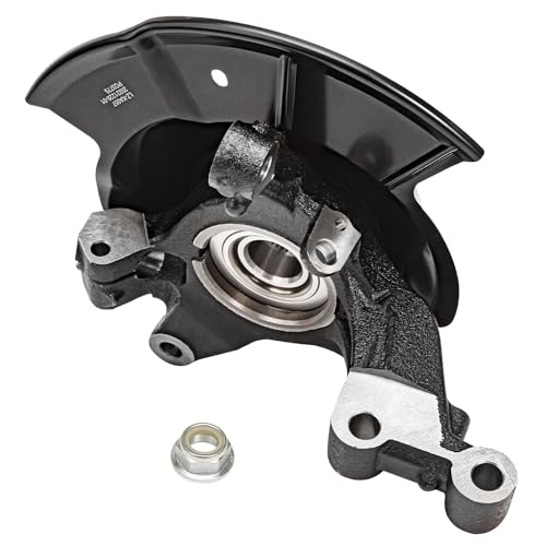 Detroit Axle - Front Left Steering Knuckle for 2011-2014 Ford Edge 2011-2015 Lincoln MKX, Driver Side Steering Knuckle & Wheel Bearing Hub Assembly 2012 2013 Replacement - size: KA057/Kit
