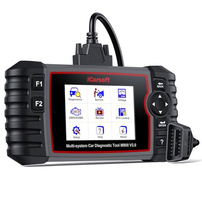 iCarsoft M900 V2.0 Full Systems Diagnostic Scan Tool for Mercedes Benz/Sprinter/Smart/Maybach from 1996–Present OBD2 Scanner Code Reader 9 Resets Battery Test CAN-FD AUTOVIN Lifetime Free Update - style: Wider Systems In-depth Scan