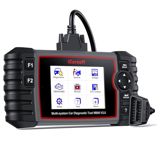 iCarsoft M900 V2.0 Full Systems Diagnostic Scan Tool for Mercedes Benz/Sprinter/Smart/Maybach from 1996–Present OBD2 Scanner Code Reader 9 Resets Battery Test CAN-FD AUTOVIN Lifetime Free Update - style: Wider Systems In-depth Scan