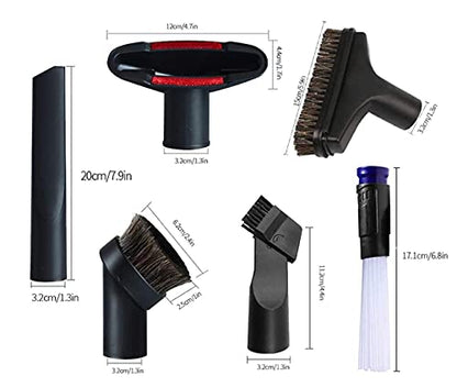 1 1/4 inch Vacuum Attachments Brushes Kit 1-1/4 inch 1-3/8 inch Vacuum Cleaner Accessories for 32mm and 35mm Standard Hose