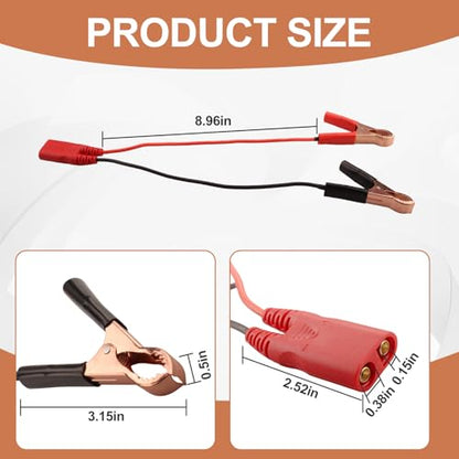 PPTK0025 Battery Clamps Cable Clip Set for Power Probe 3/3S/3Ez Models | Alligator Clip Lead Set PPTK0025 Power Circuit Probe Tool Accessories for Automotive Electrical Testing