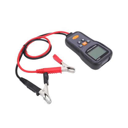 Naroote 12V 24V Digital Car Battery Tester for Ca Rs Trucks Boats | Quick Accurate Diagnosis, Shock Proof ABS Housing & 66cm Cables, Battery Analyzer for Trucks RVs ATVs