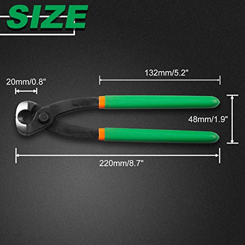 SPEEDWOX 9-Inch Ear Clamp Pliers Front & Side Crimp Jaws | Single Ear Hose Clamp Tool, Securing Pipe Hoses, Automotive Use Double Ear Clamps, Stepless Clamps Pvc Handle