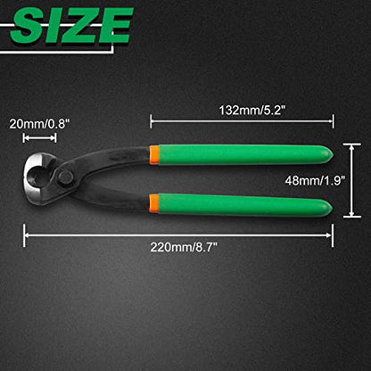 SPEEDWOX 9-Inch Ear Clamp Pliers Front & Side Crimp Jaws | Single Ear Hose Clamp Tool, Securing Pipe Hoses, Automotive Use Double Ear Clamps, Stepless Clamps Pvc Handle