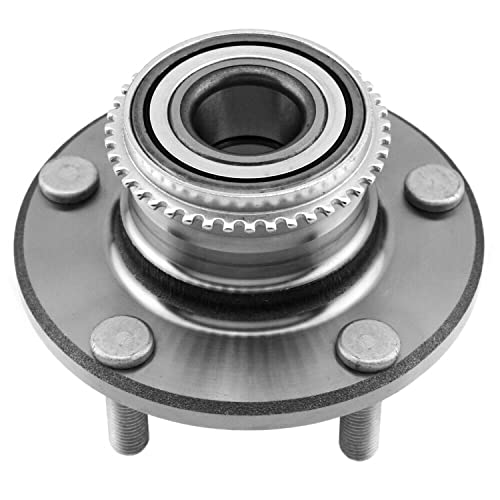 Detroit Axle - 2 Rear Wheel Bearing and Hubs Assembly with ABS Ring & 5-Lug for Mitsubishi Lancer 2004-2006, Outlander 2003-2006, FWD, 512339 - style: 512339 x2/Pair