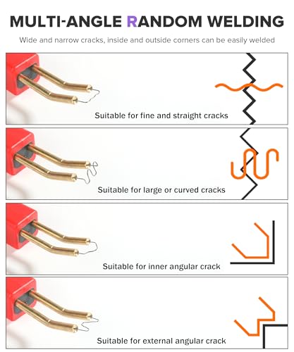 Plastic Welding Kit,Car Accessories Universal Plastic Bumper Crack Repair Welder Gun Kit,Automotive Tool,Used to Repair the Car Bumper Cracks,Dashboard Broken,Interior Parts and Other Issues