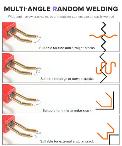 Plastic Welding Kit,Car Accessories Universal Plastic Bumper Crack Repair Welder Gun Kit,Automotive Tool,Used to Repair the Car Bumper Cracks,Dashboard Broken,Interior Parts and Other Issues